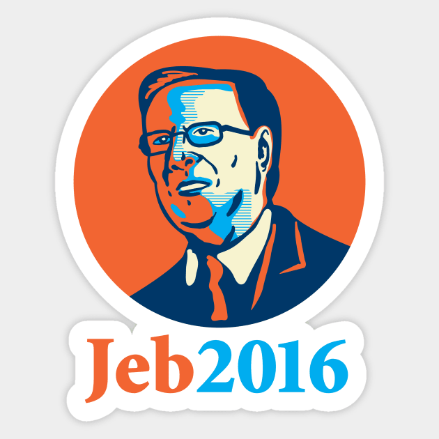 Jeb 2016 President Republican Sticker by retrovectors